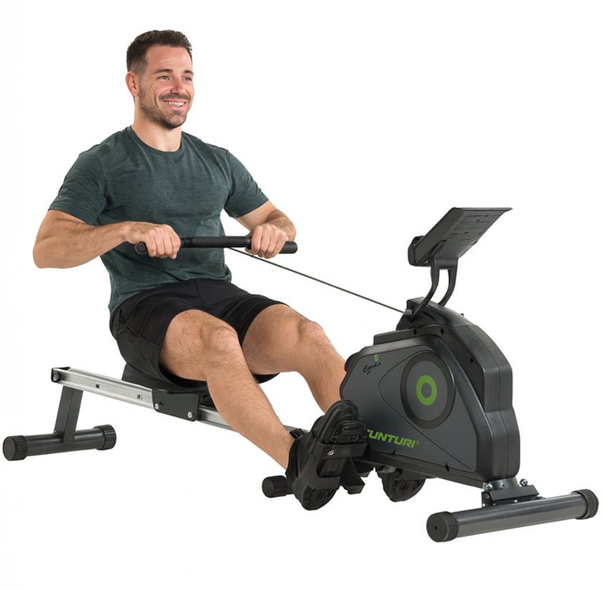 Tunturi Cardio Fit R30 Roeitrainer Inklapbaar - Roeimachine met 8 weerstandsniveaus - Roeiapparaat voor thuis