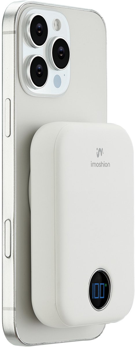 imoshion Powerbank 10000 mAh Draadloos Wit