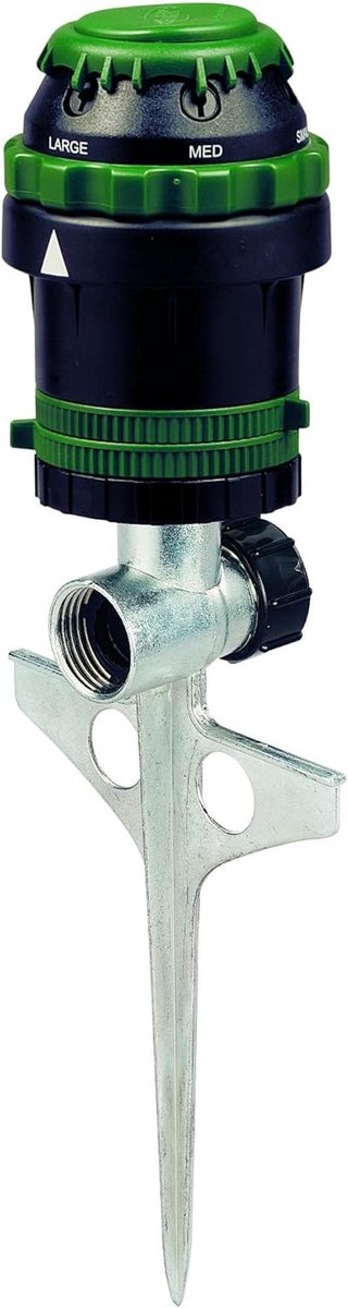 H2O-6 Gear Drive Sprinkler - Spikesproeier voor Buiten met Veelzijdige Spuitinstellingen