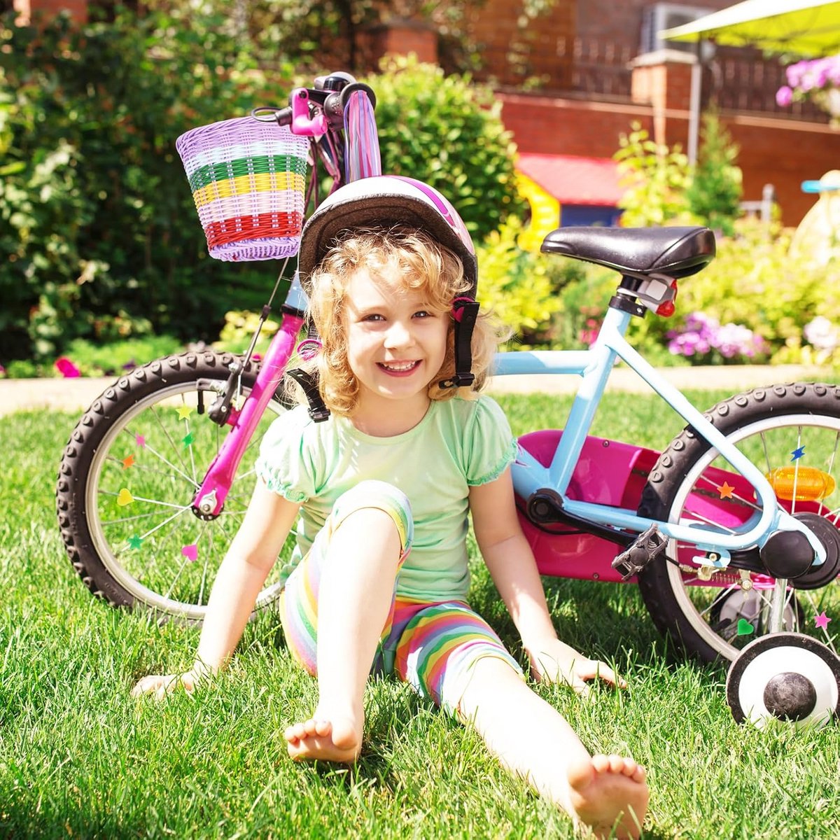 Kinderfietsmandset met Fietsbel en Streamers - Decoratie Accessoires voor Meisjes