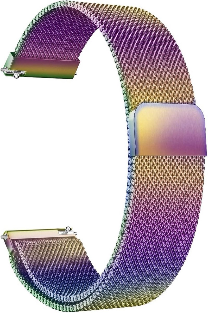Metalen Horlogeband RVS Mesh met Magnetische Sluiting - Quick Release Universele Band voor Dames en Heren (14mm t/m 24mm)