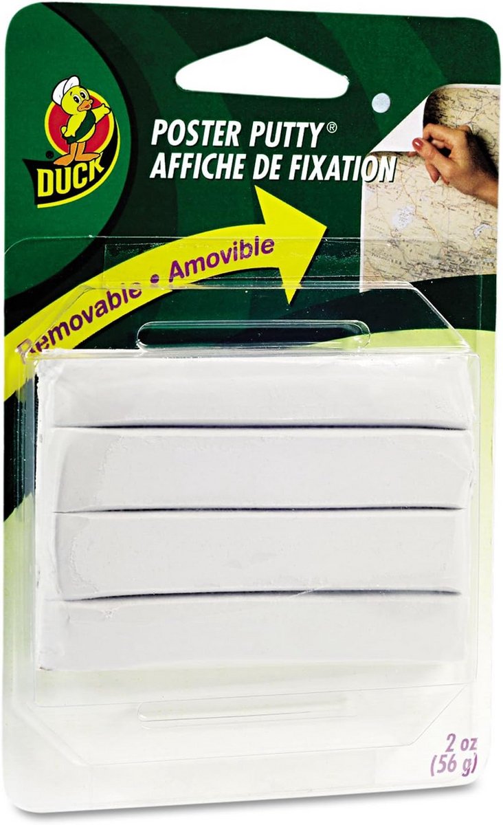 Verwijderbare Poster Putty - Herbruikbare Montage Kleefstof (2 oz)