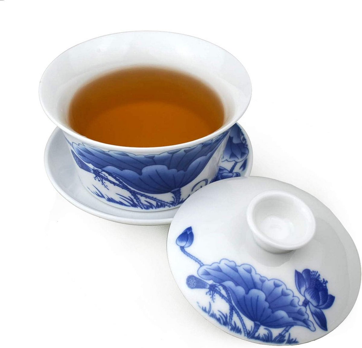Chinese Kung Fu Theeset Gaiwan met Deksel en Schotel - 240ml