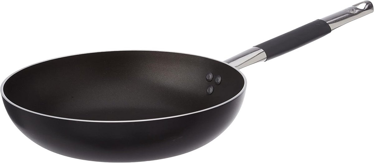 Inductie Koekenpan 28 cm - Zwarte Aluminium met Koel Handvat