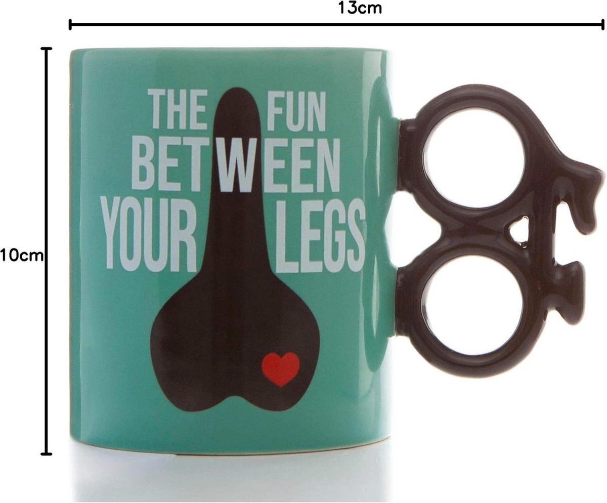 Grappige Fietsmok met Cyclusvormig Handvat - Leuk Cadeau voor Fietsers