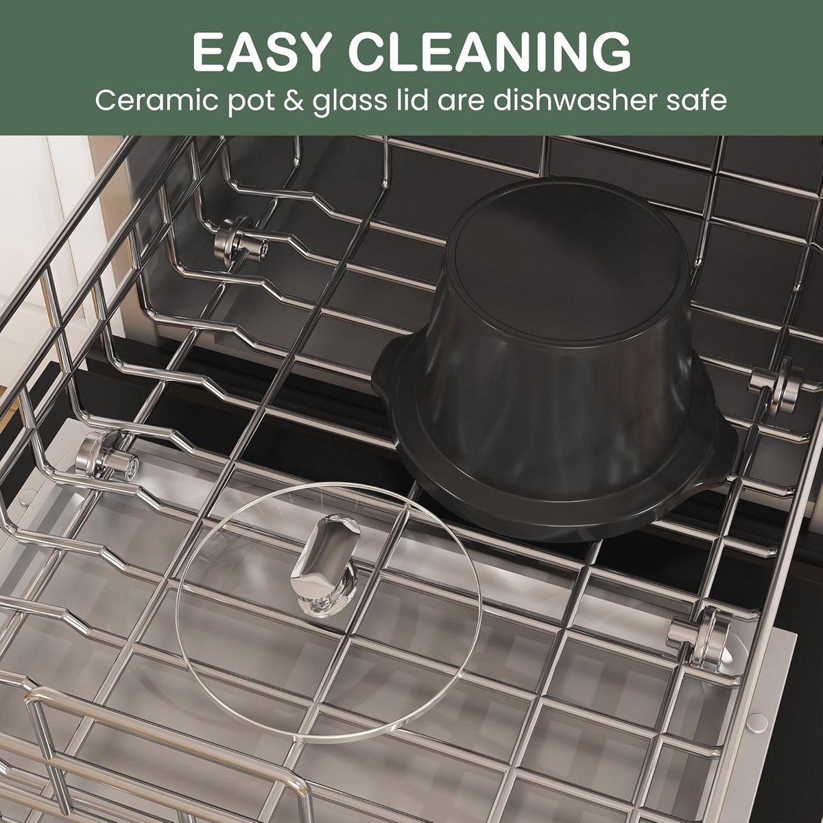 Slow 2 Liter Slow Cooker met Verbeterde Keramische Pot - afbeelding 2