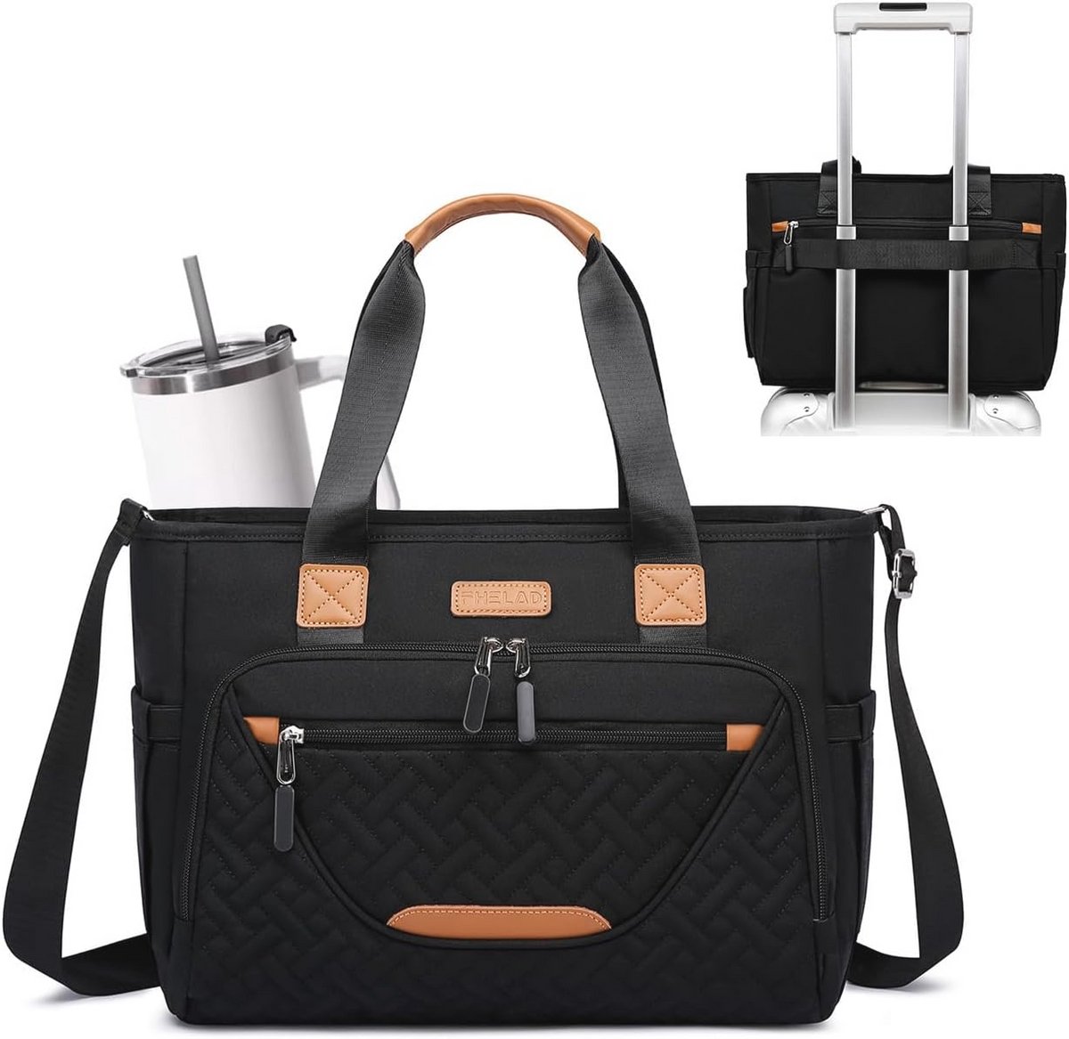 Luiertas met laptopvak en geïsoleerd vak voor peuters en pasgeborenen