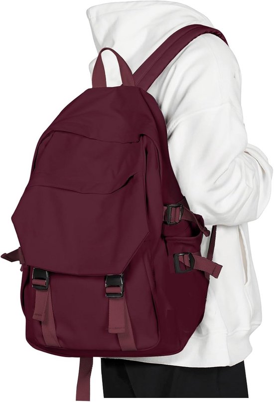 Paarse Pinguïn Kinderrugzak – Canvas Schooltas Voor Laptop, Reizen, Middelbare School, Lichtgewicht Waterdichte Dagrugzak Voor Dames En Heren