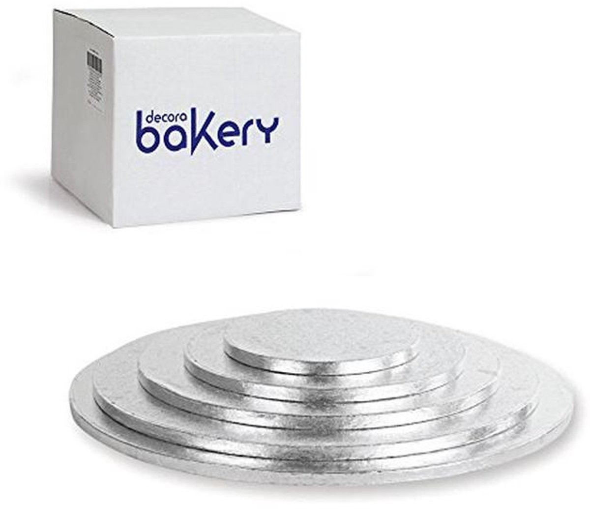 Taartonderlegger Zilver Ø 25 cm – Perfect voor Taarten en Gebak