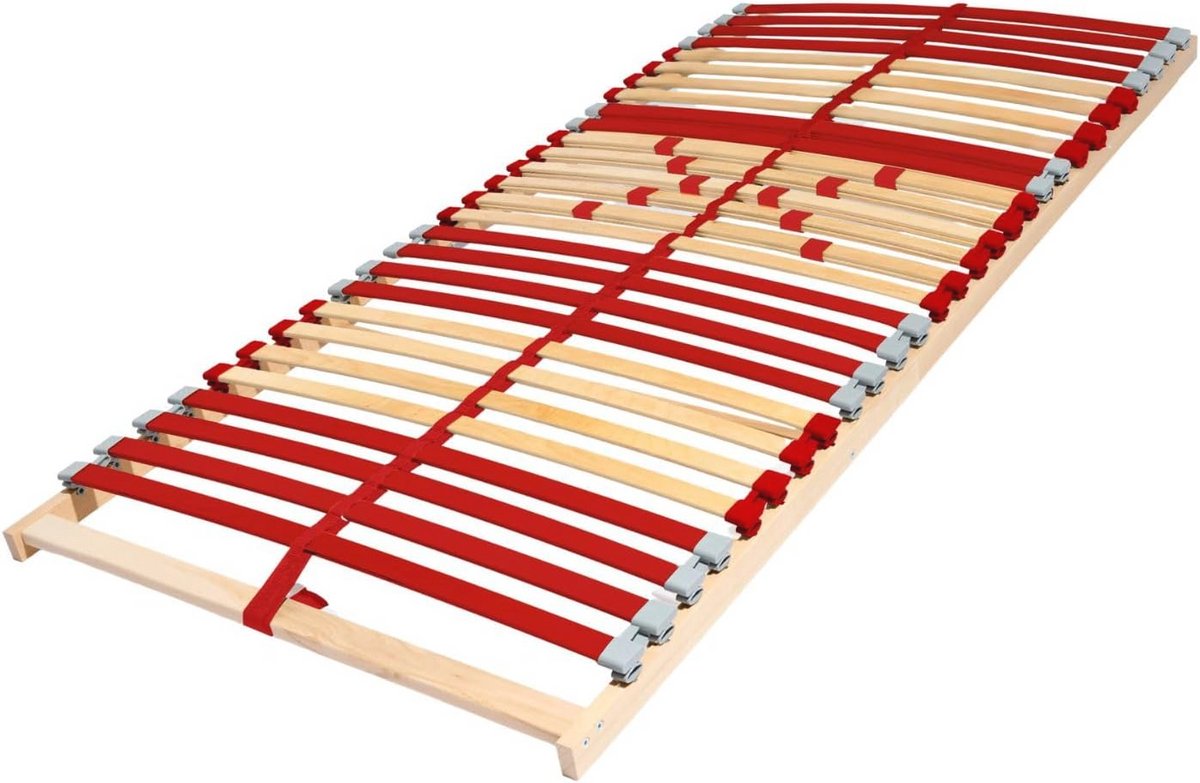 Ergonomische Lattenbodem 80 x 200 cm met 7 Zones en Verstelbare Hoofdeinde