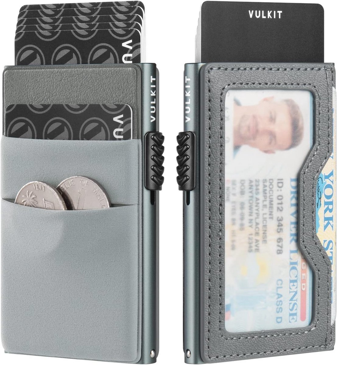 Slimme creditcardhouder met EDC-vakken en ID-venster - RFID blokkering
