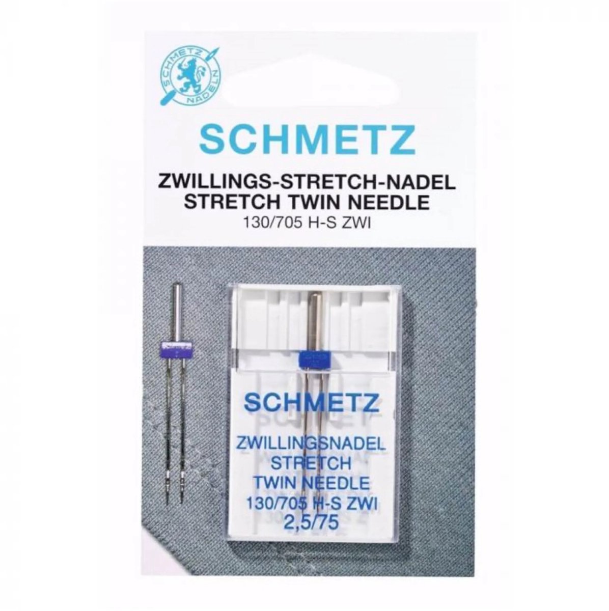 Naaimachinenaalden tweeling-stretch 2,5mm dikte 75 - Machinenaalden - Schmetz