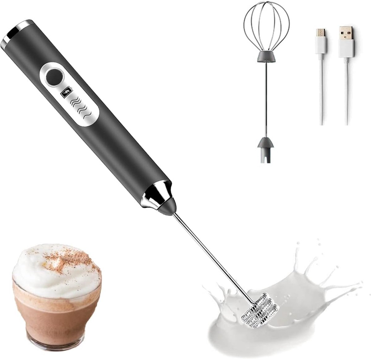 Melkschuimer Elektrisch - Melkopschuimer Handmatig - Barista - koffie set