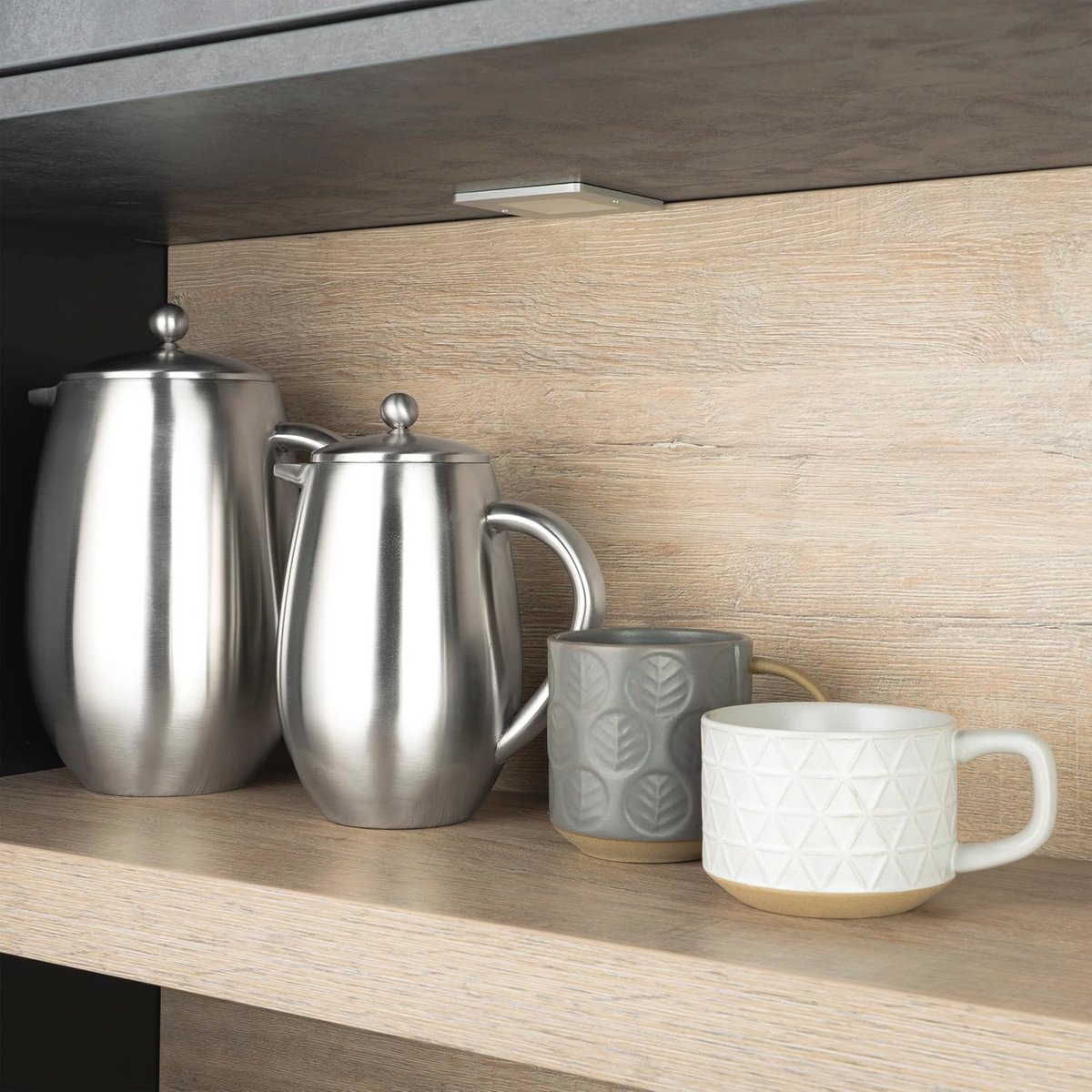 Cafetiere 3 Kopjes Koffiemaker Dubbelwandig 0.35L
