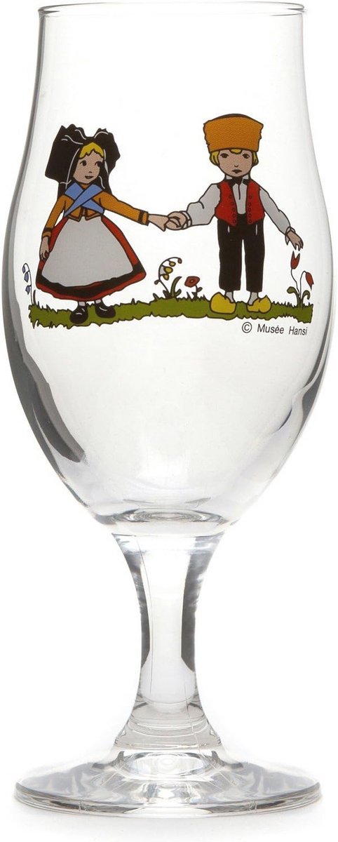 Set van 6 Bierglazen met Ulla Motief