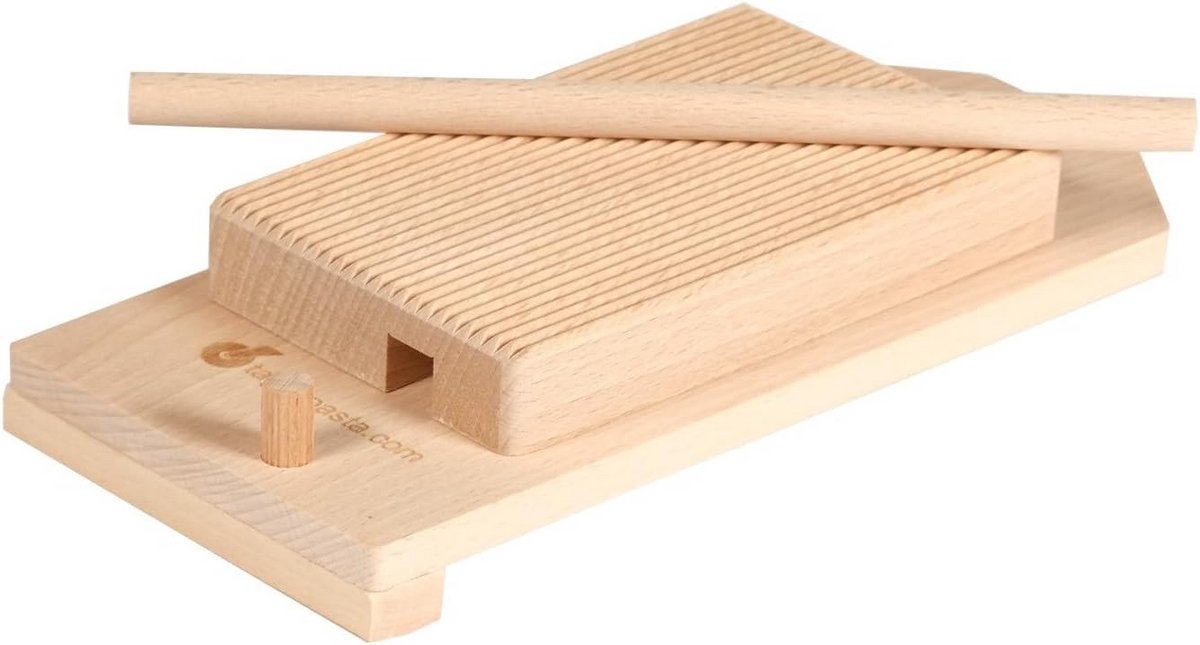 Rigagnocchi en snijplank met deegrollers 18 x 26 cm
