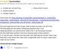 Klantrecensie met sterbeoordeling en positieve commentaren over de 'Rinos Sandman 4 Gravel Bike'.