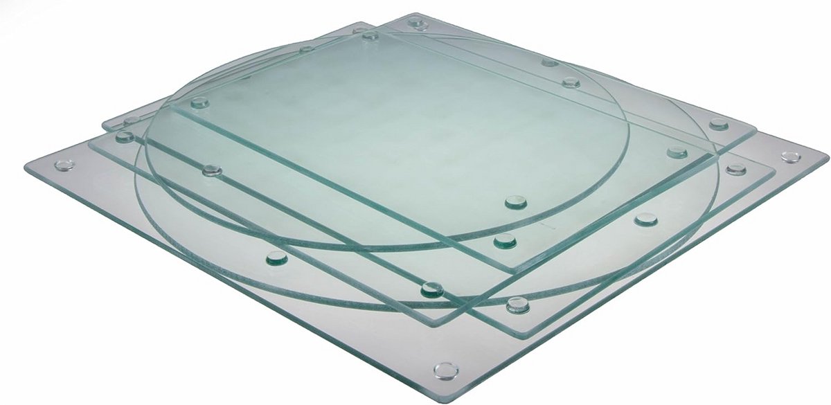 Glazen snijplanken - Antislip, breukbestendig en duurzaam - 6 stuks - Diverse vormen