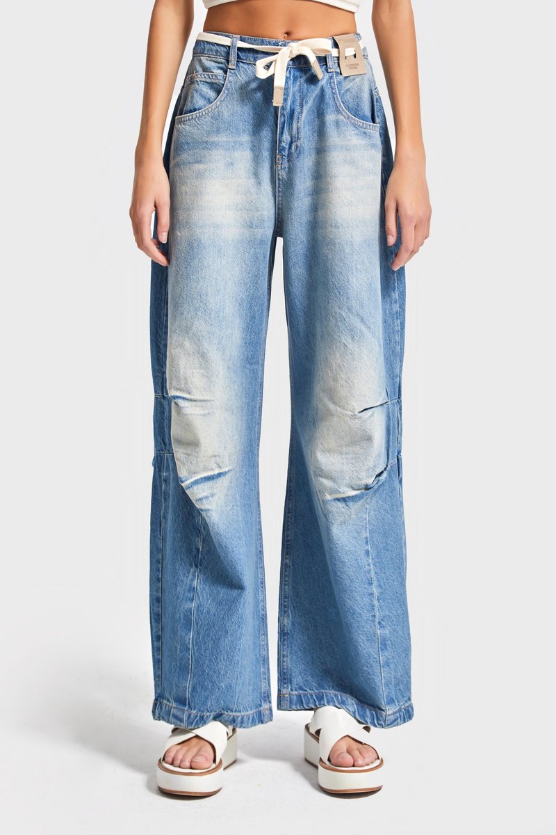 It's Basic - Barrel Balloon Mid Rise Jeans