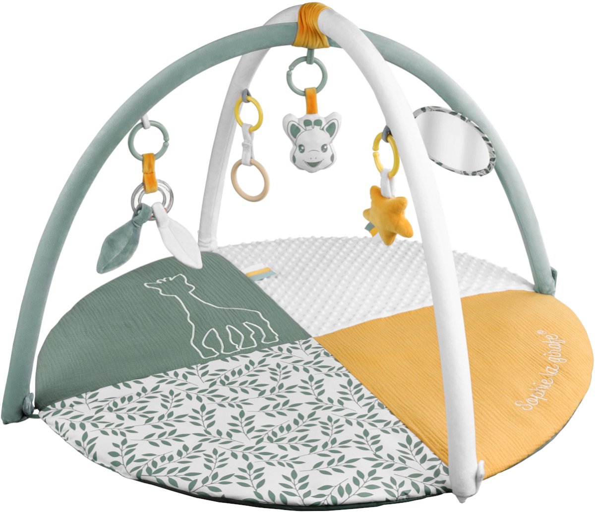 Sophie de giraf Reverso Activity & Foto speelkleed - Babygym - Speelmat - Machinewasbaar - Vanaf 0 maanden - 50 x 90 x 90 cm - Groen/Geel/Wit — afbeelding 10
