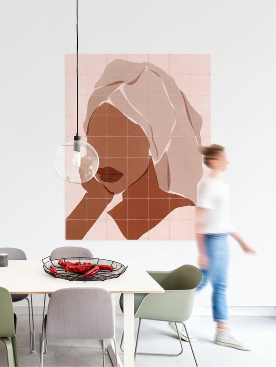 IXXI Sunday Mood, Sacrée Frangine - 100 x 140 cm - Support d'accrochage gratuit - Grande décoration murale et posters - Minimaliste, Abstrait, Graphisme