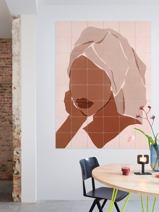 IXXI Sunday Mood, Sacrée Frangine - 100 x 140 cm - Support d'accrochage gratuit - Grande décoration murale et posters - Minimaliste, Abstrait, Graphisme