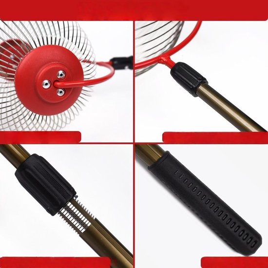 1 stuk - Fruitplukkers - Fruit en Noten Rapen Roller - Handmatige Opraper voor Appels， Walnoten en Kastanjes， Vermijd Buigen met deze Snelvullende Oogsthelper - Rood van Merkloos	 — afbeelding 3