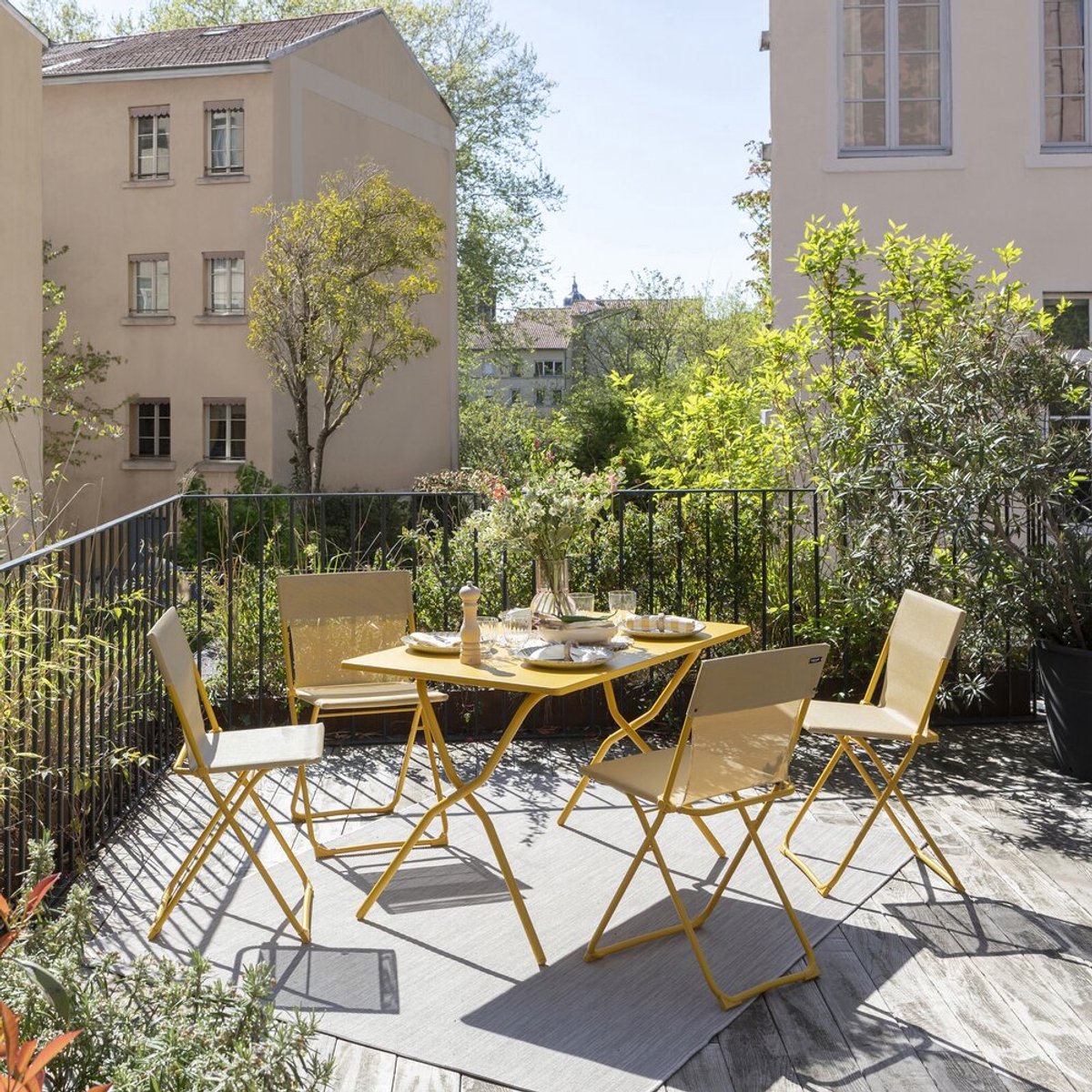 Lafuma Balcony II Chaise - Ultra Compact - Pliable - Miel