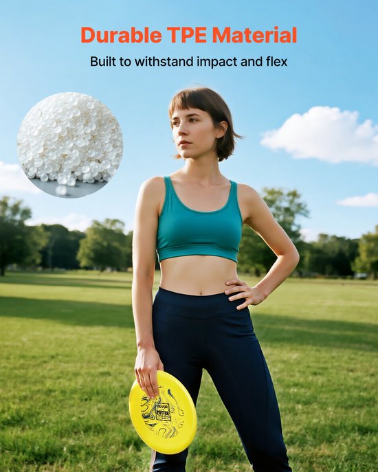VEVOR Disc Golf Starter Set (3 Stuks), Frisbees voor Full Body Krachttraining, met Putter, Mid-Range, Driver, Pdga Goedgekeurd, voor Tuin, Gazon, Strand En Park Buiten van VEVOR — afbeelding 3