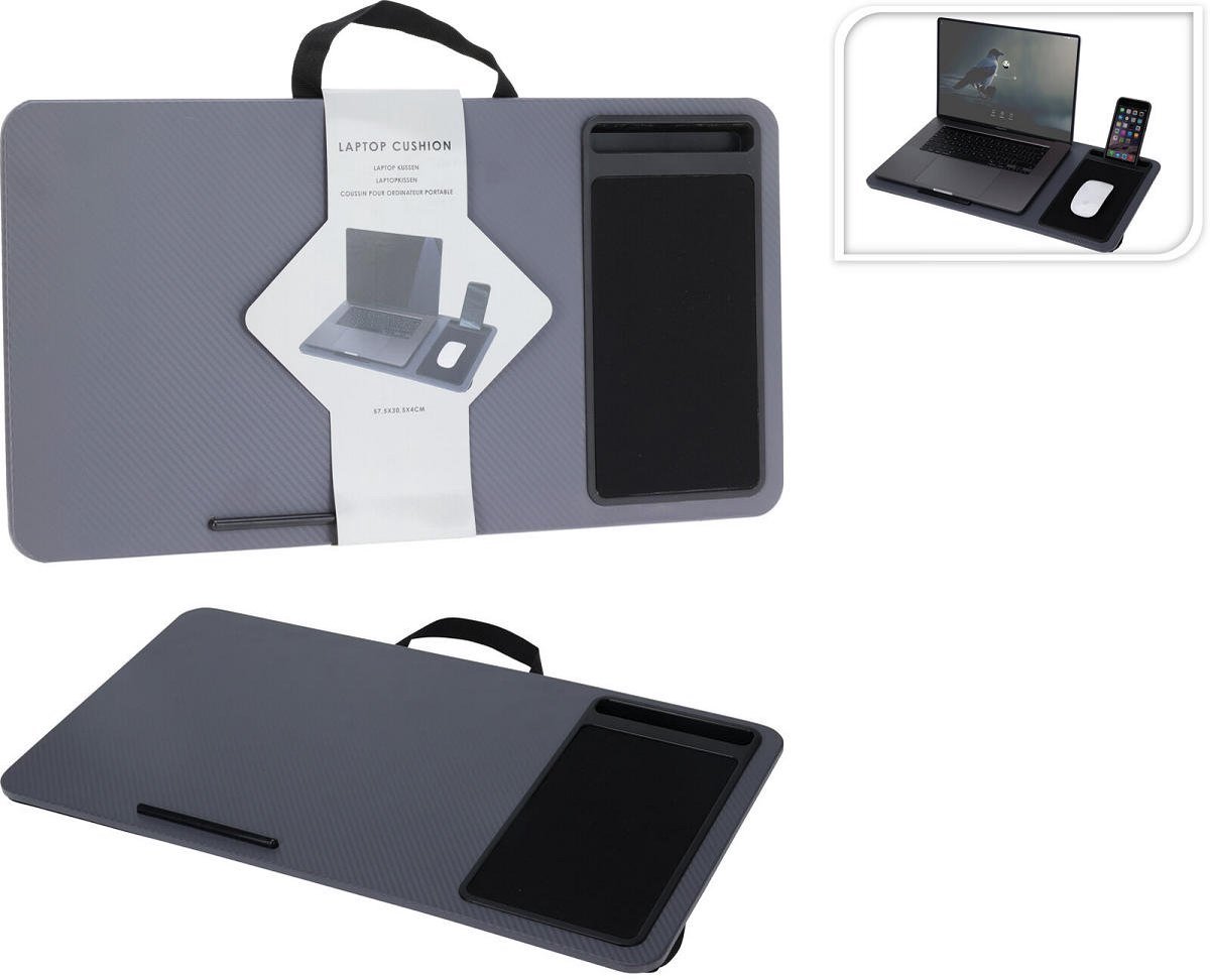 INPROB laptopopbergtray van MDF - grijs, 57 x 30,5 cm