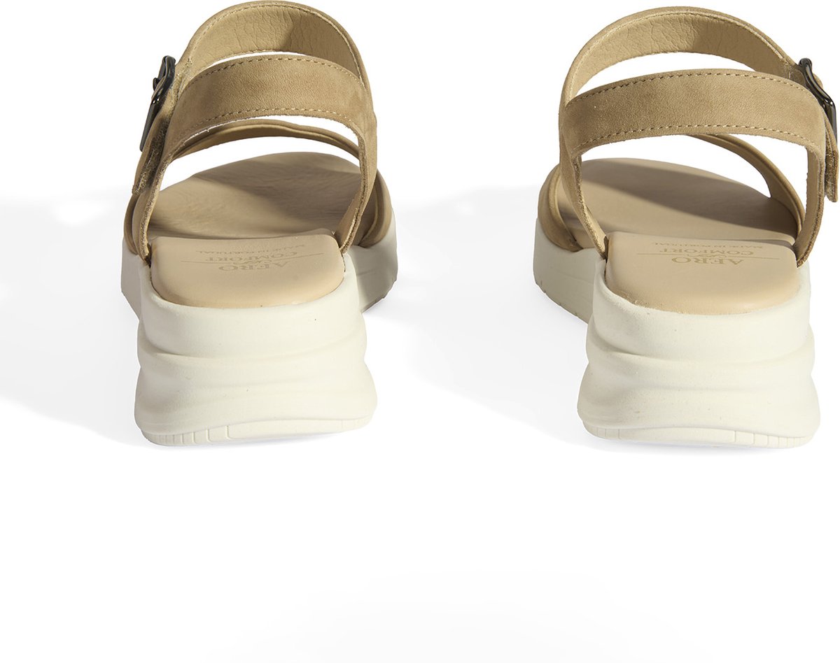 DESA Sandalen Leer Vrouwen Schoenpunt: Nez ouvert Beige