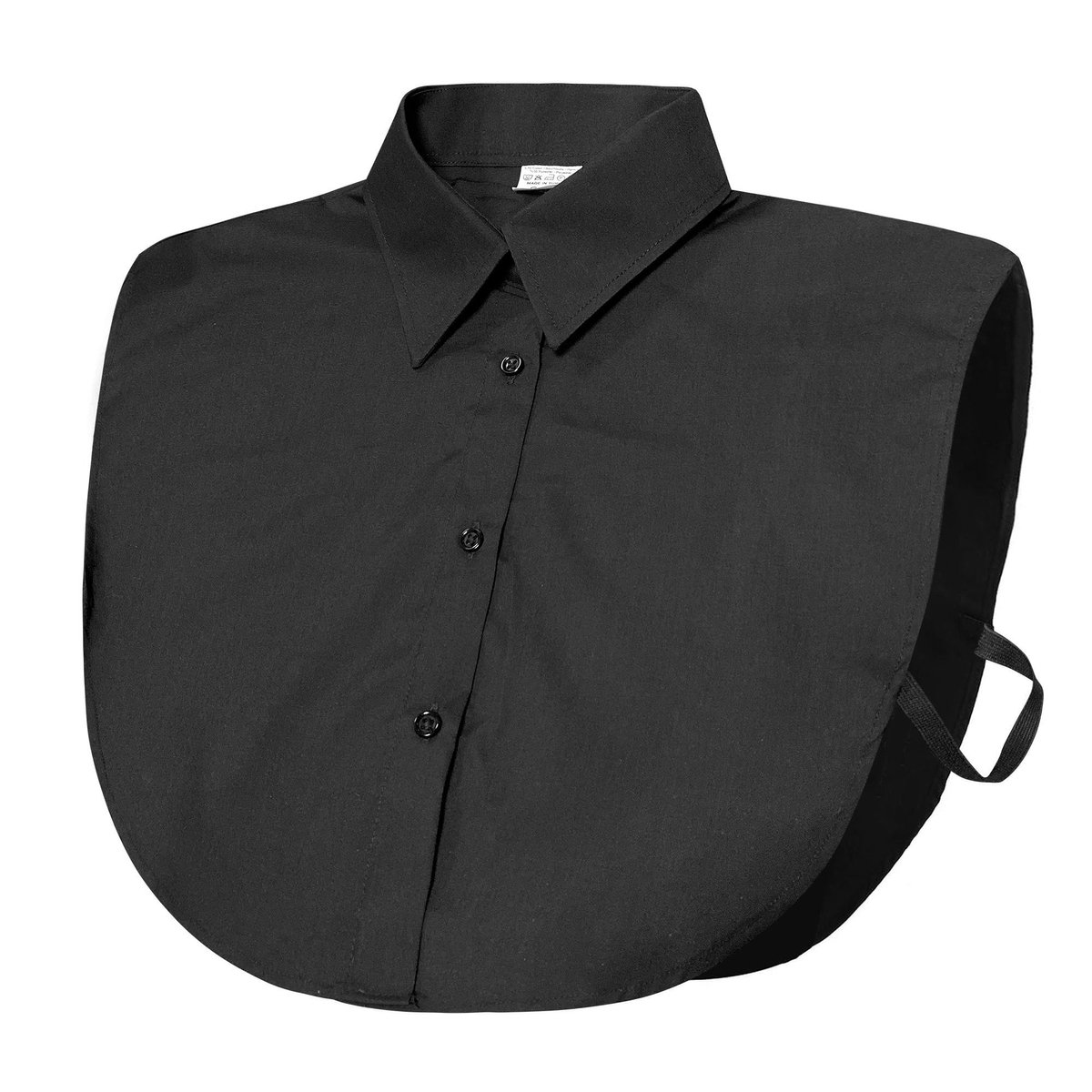 Smith & Solo kraagjes voor dames - loose bloosekraag - zwart - 2XL/3XL
