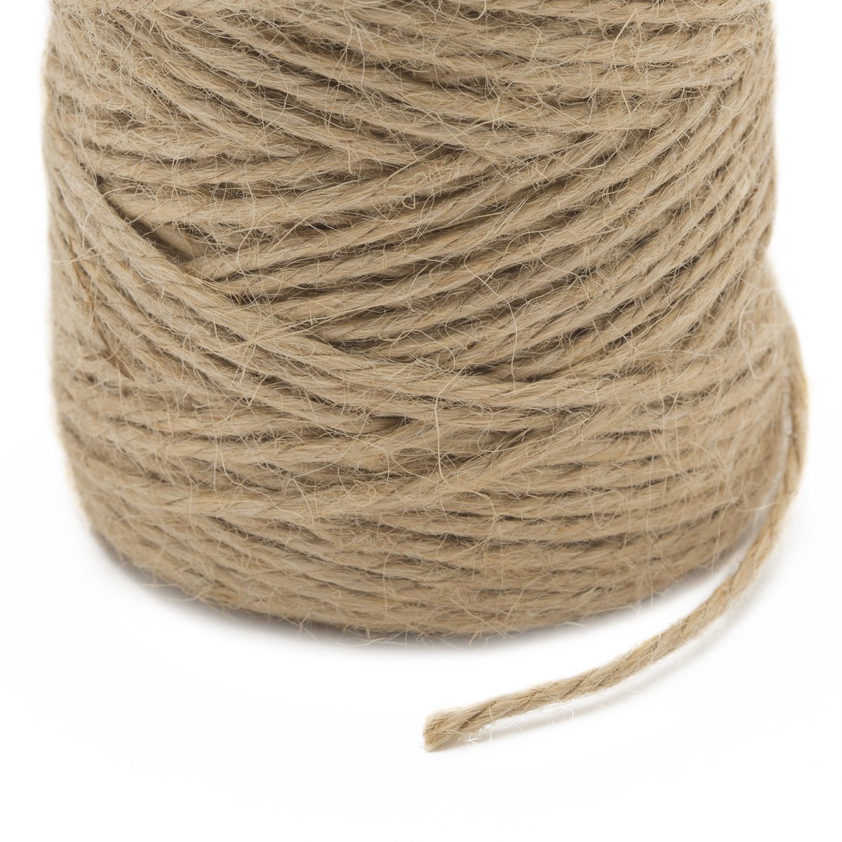 Natuurlijk Jute Touw Set – Bindtouw / Tuin Touw – 2 x 100 m – Ø 1,5 mm – Ongekleurd – Sterk en Veelzijdig – Voor Planten, Tuin en Huishoudelijk Gebruik [11314]