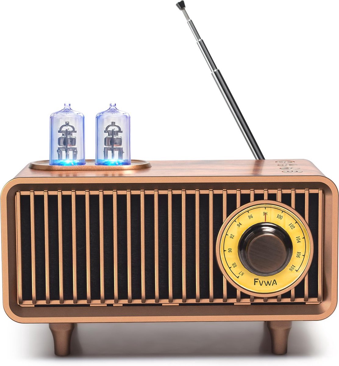 Stunq® Draagbare Vintage Bluetooth Luidspreker met FM Radio en Retro Ontwerp voor Muziekliefhebbers