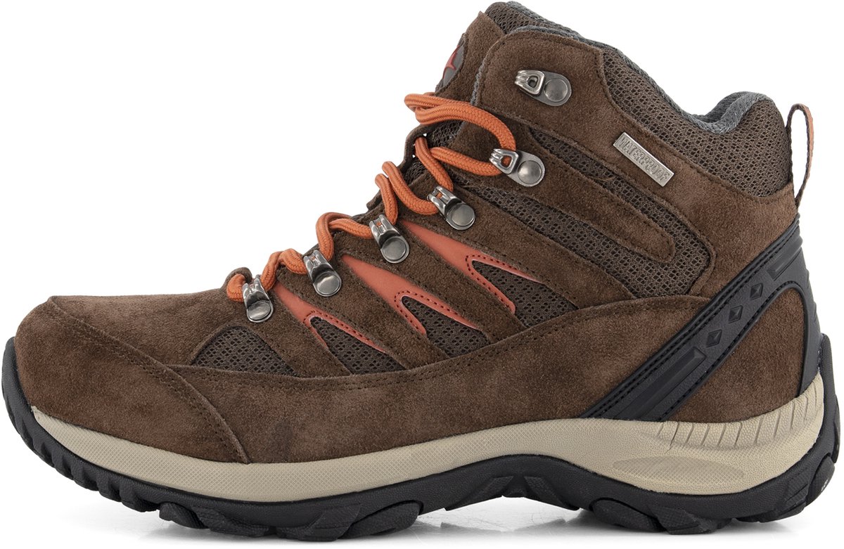 Travelin’ Hornborg Dames Halfhoge wandelschoenen Waterdicht Bruin