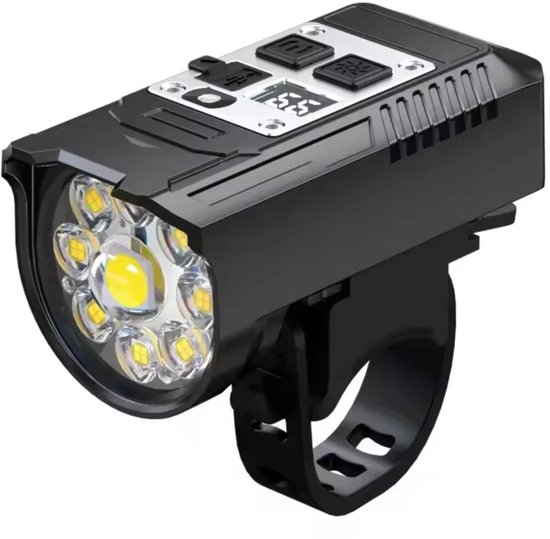 Fietsverlichting Set 1000LM – 9 LED Voorlamp + Slimme Achterlamp – USB Oplaadbaar – Waterdicht – Automatische Sensor – Super Helder Veiligheidslicht — afbeelding 2