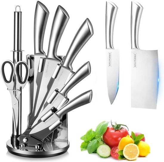 Ensemble De Couteaux Royalty Line 8 Pièces - Acier Inox, Occasion