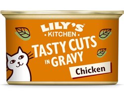 Natuurlijk Kattenvoer Nat in Blik Kip 24x85g Korrelvrij Maaltijd voor Volwassen Katten