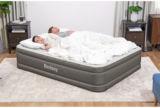 Bestway – Luchtbed – 2-Persoons – 152×203×46 cm – Bruin – Met Ingebouwde Elektrische Pomp – Incl. 3-in-1 Opbergtas - Luchtbed 2 Persoons - Luchtbed Met Pomp - Luchtbed Voor Binnen Gebruik - Luchtbed Met Wave Beam - Luchtbed Voor Gasten — afbeelding 5