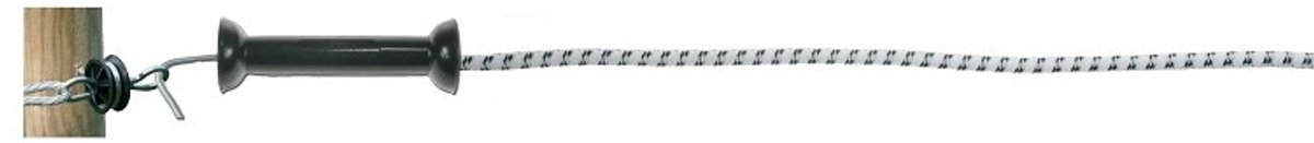 Koltec Elastisch Koord Poortset — elastisch koord poort set, poortgreepanker, poortgreep, isolator - Koltec poortset elastisch koord, poortgreepanker Koltec, isolator poortset, elastisch poortkoord 6m, poortset afrastering Koltec