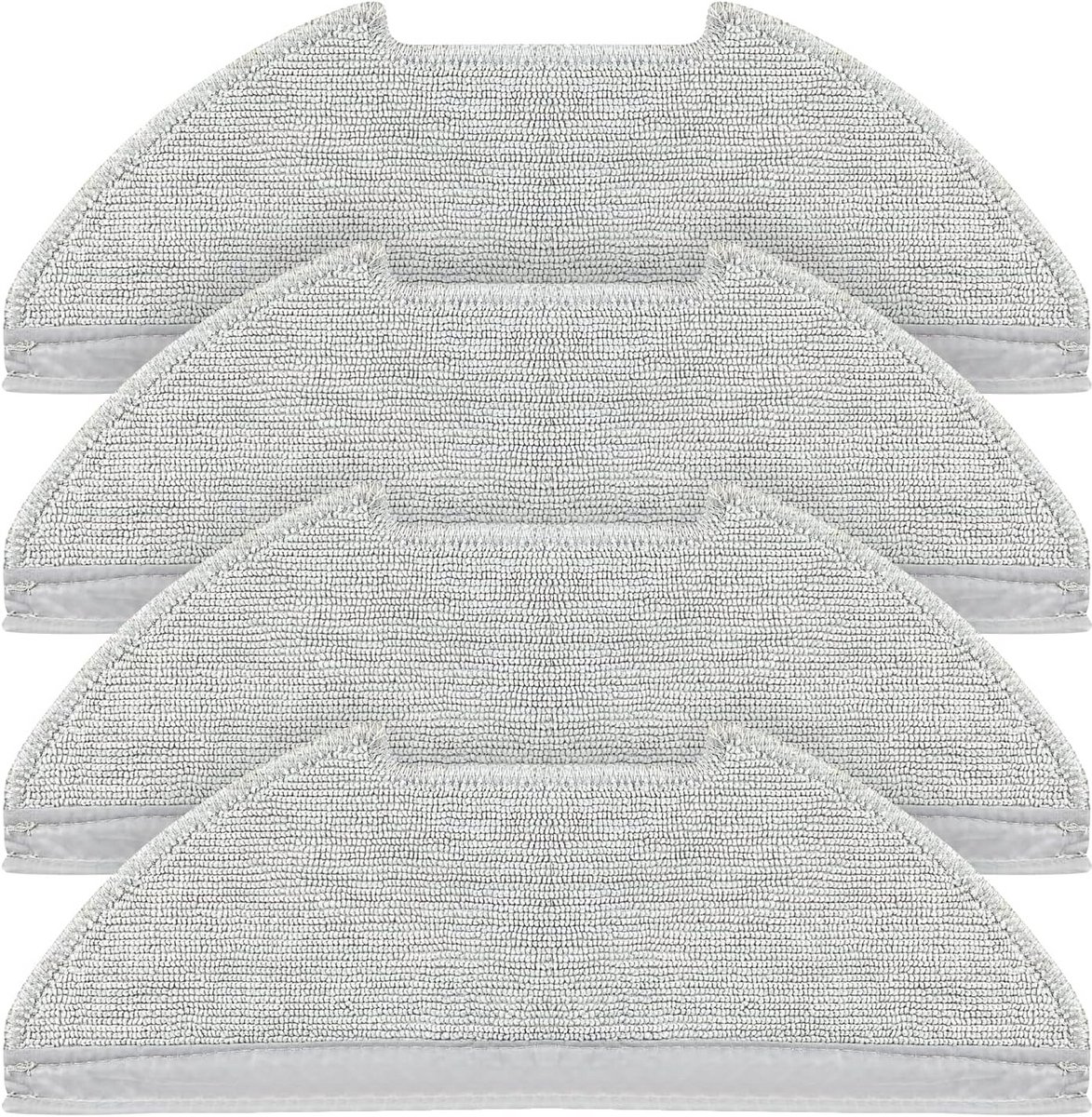 4-Pack Wasbare Dweilpads voor Robotstofzuiger Vervanging - Geschikt voor Model E10s