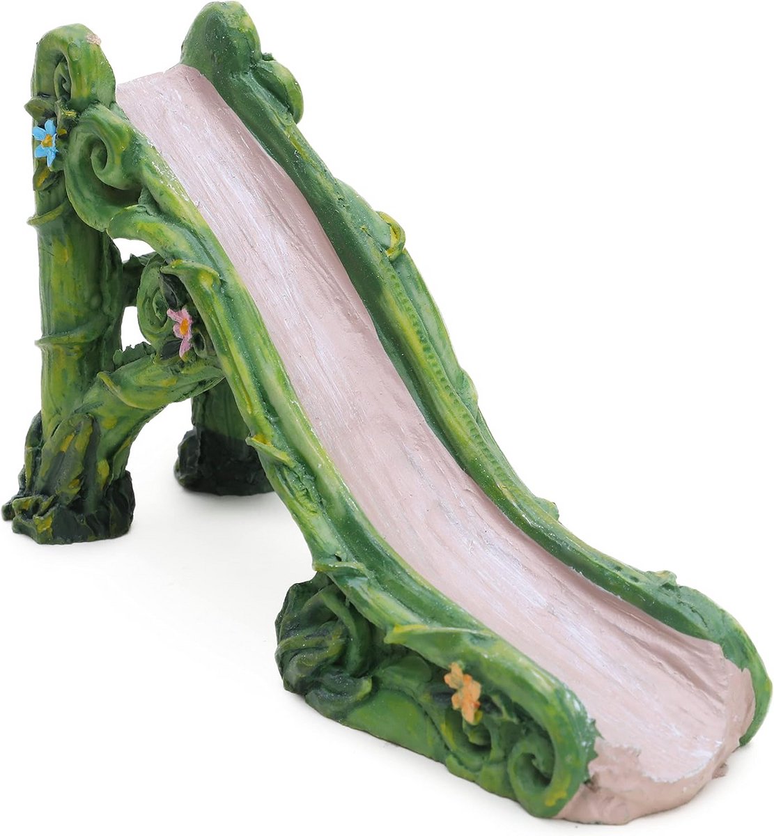 Houten Sprookjes Glijbaan voor Miniatuur Tuinfiguren - Bosdecoratie
