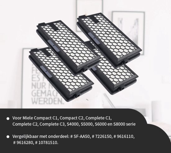 Stofzuiger HEPA Filter geschikt voor MIELE C1 Classic, C2 Stofzuiger HEPA Filter geschikt voor MIELE C1 Classic, C2