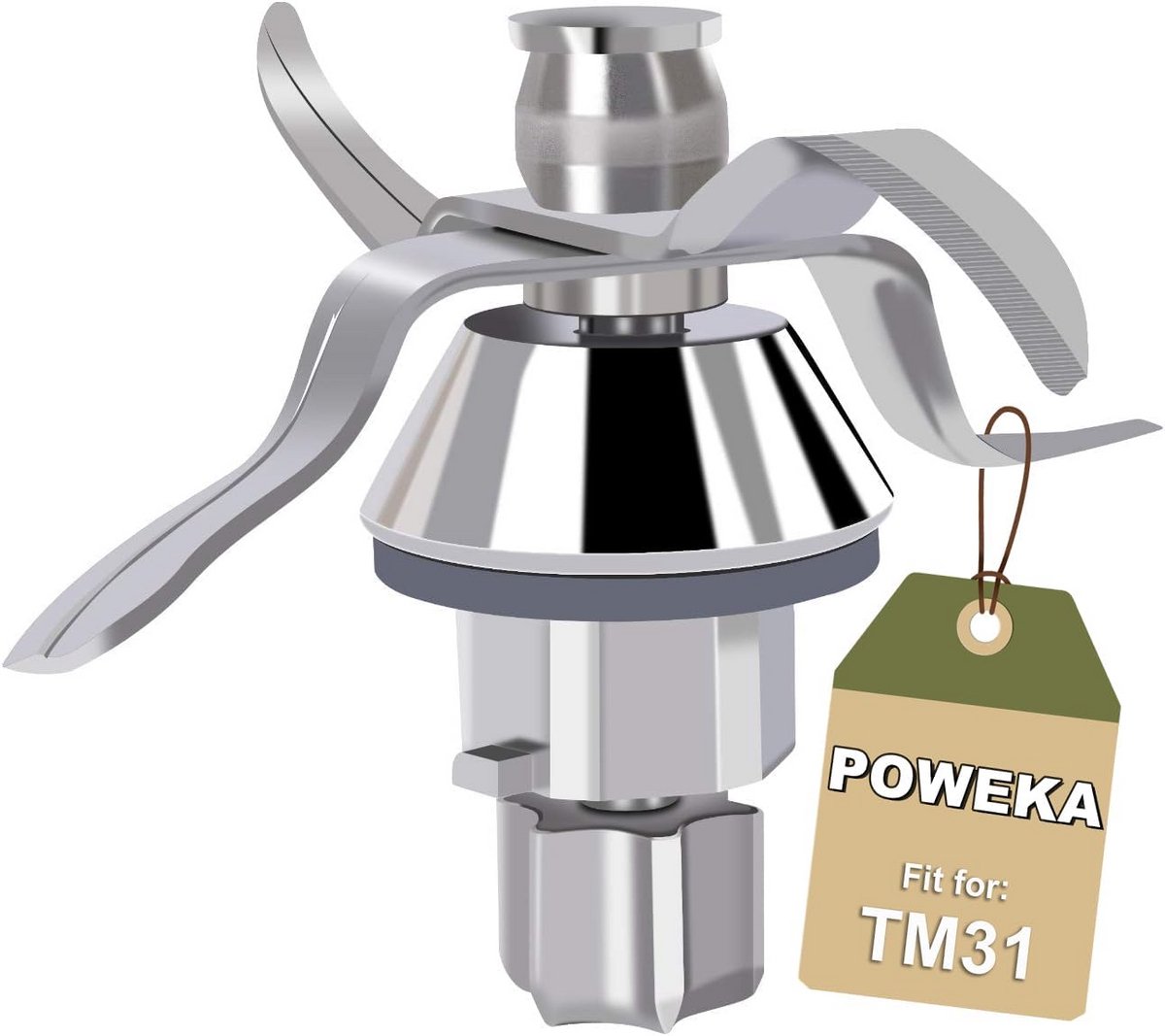 Reservemessen Set met Afdichting voor Keukenmachine TM31
