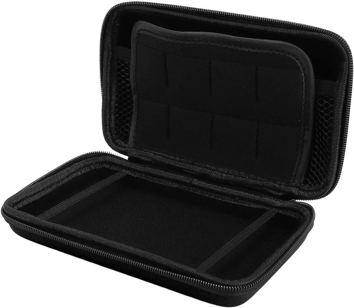Draagtas voor gameconsole Nieuwe 3DS XL - Reisbeschermhoes, harde schaal, 8 gameslots
