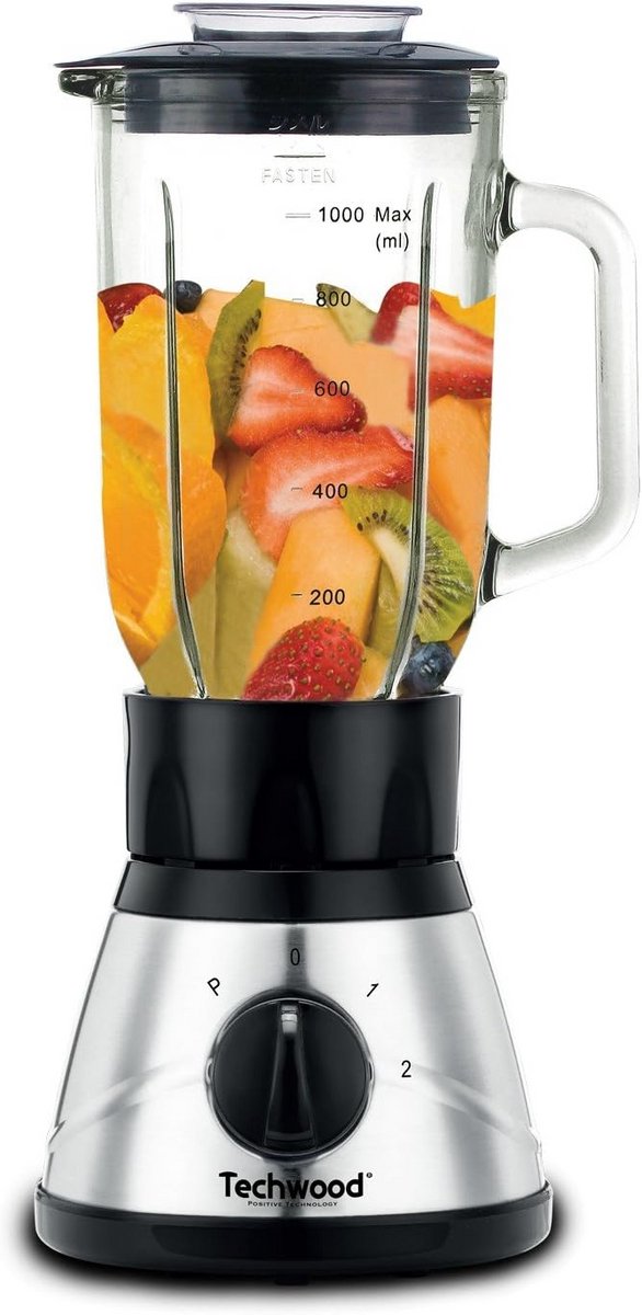 Klassieke Blender - Krachtige RVS en Zwarte Staafmixer voor Smoothies en Meer
