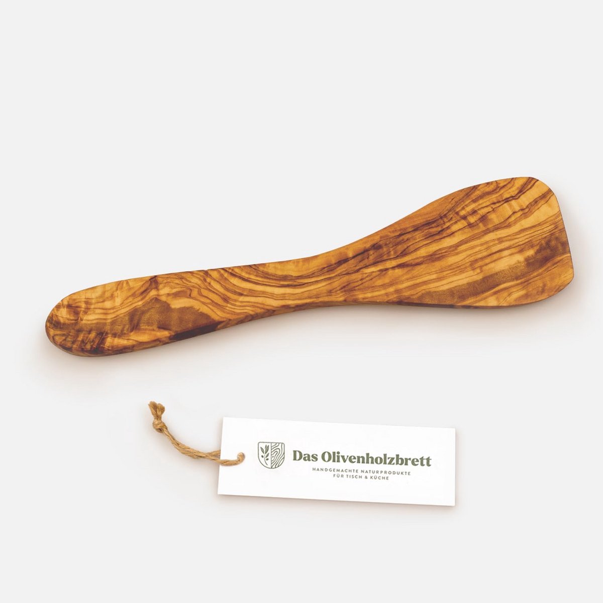 Houten Pannenspatel van Olijfhout - 25 cm Handgemaakt Keukengerei
