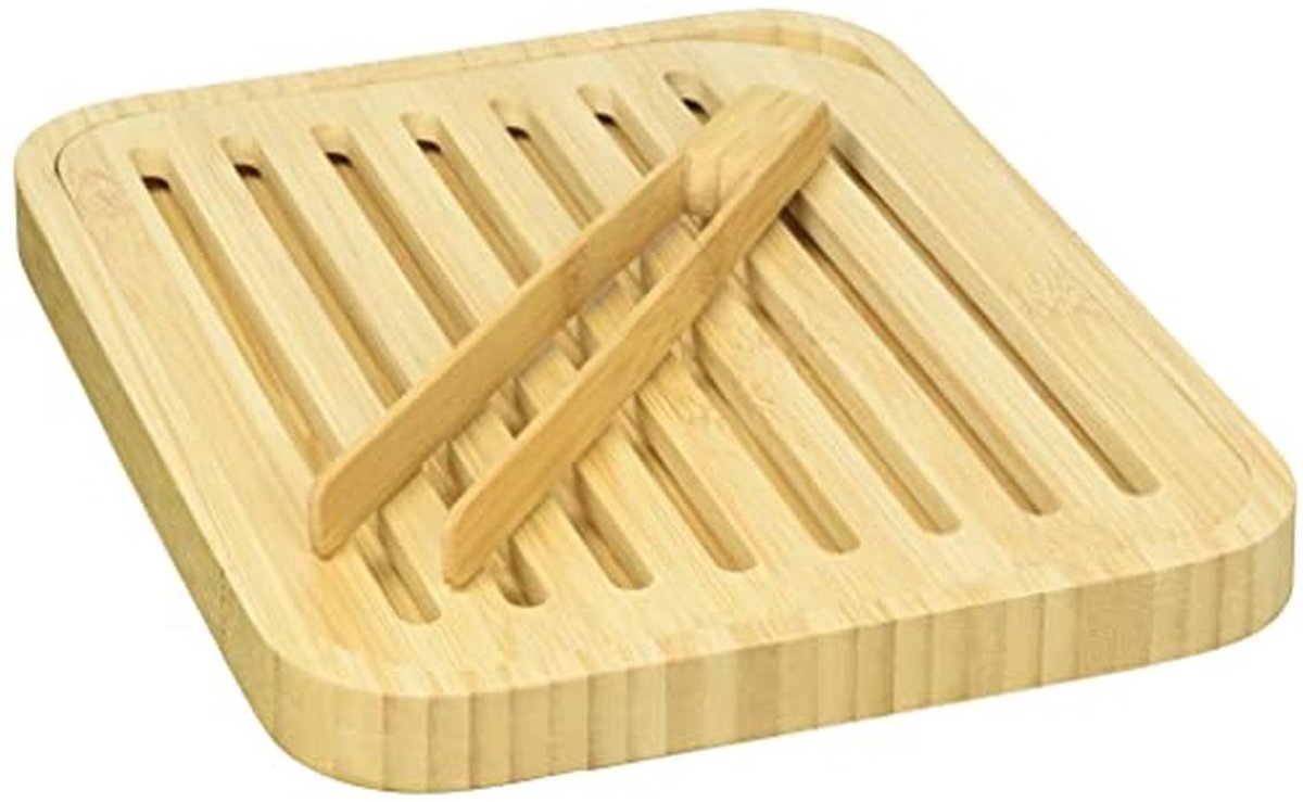 Broodplank en Toasttang van Bamboe - Duurzaam Keukenaccessoire