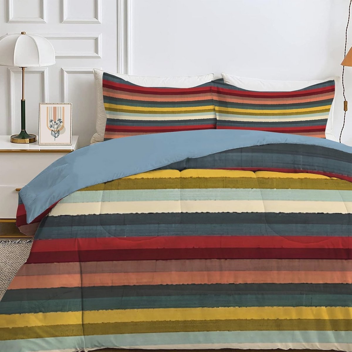 Omkeerbaar tweepersoons dekbed 200x200 cm - Lichtgewicht en zacht voor zomer en herfst