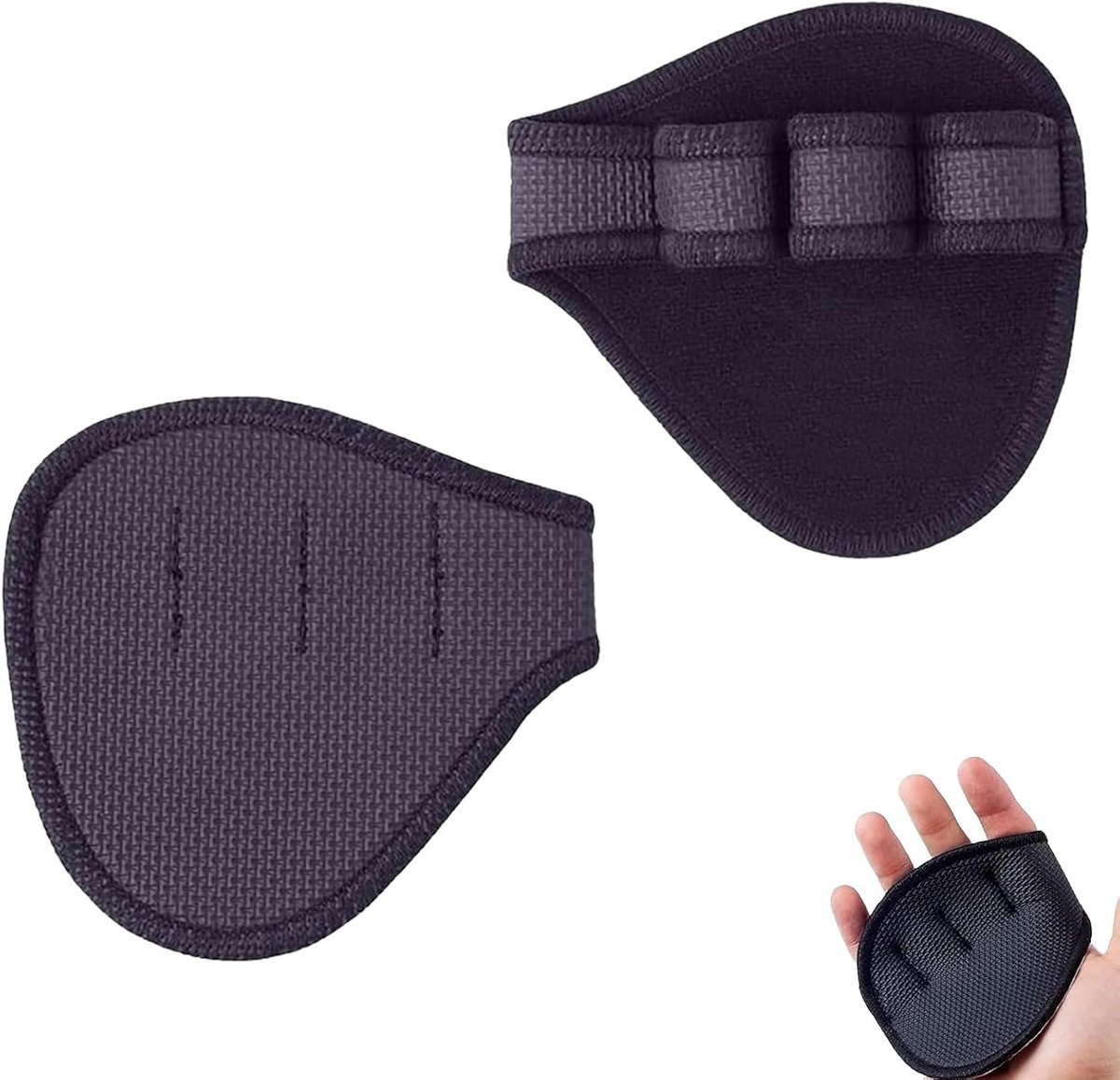 Grip Pads - Handbeschermers Training - Kracht Training - Maximale Grip - One Size - Zwart